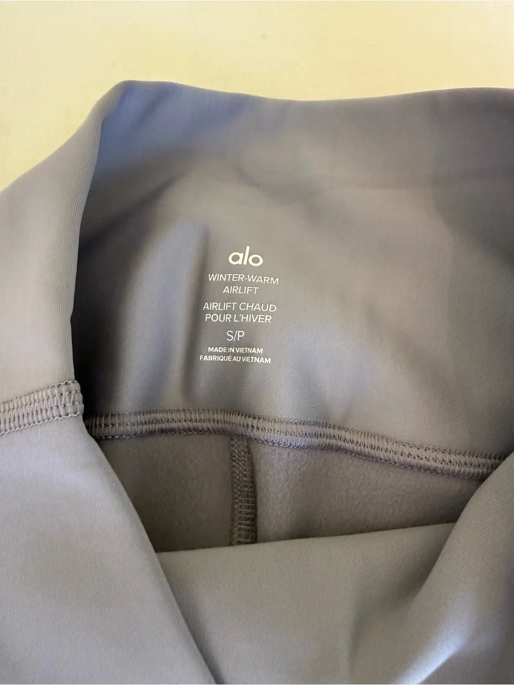 ALO Yoga Warm Airlift High-Rise Leggings in Fog